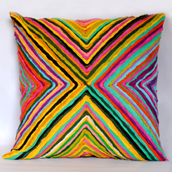 16 x16 Kite multicolor cushion cover by Sahil & Sarthak